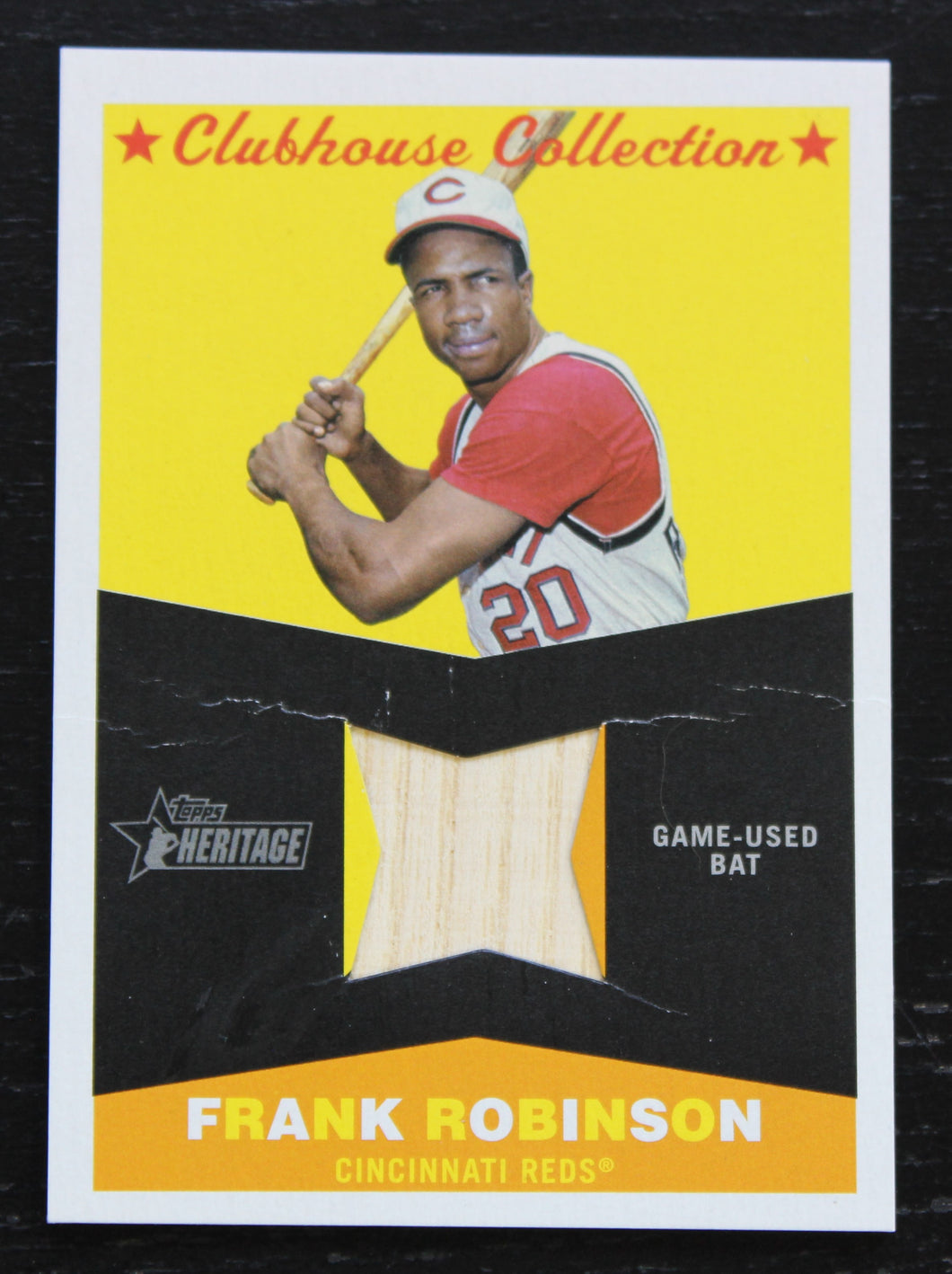 2009 Topps Heritage Clubhouse Collection Frank Robinson Relic Card