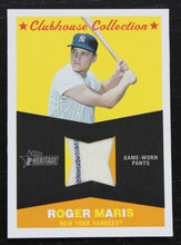 Load image into Gallery viewer, 2009 Topps Heritage Clubhouse Roger Maris Game Worn Patch Card

