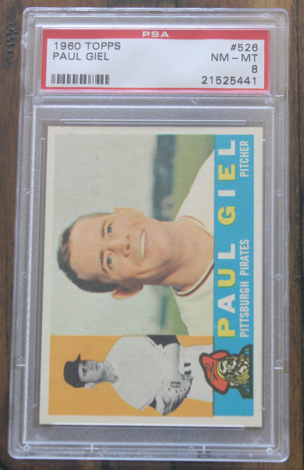 1960 Topps Paul Giel #526 PSA NM-MT 8