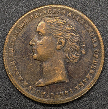 Load image into Gallery viewer, 1863 Princess Alexandrian Wedding Medal - Brass
