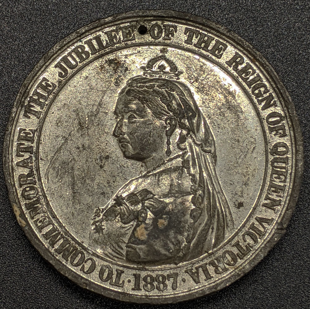 1887 Jubilee of the Reign of Queen Victoria Medallion - Pierced