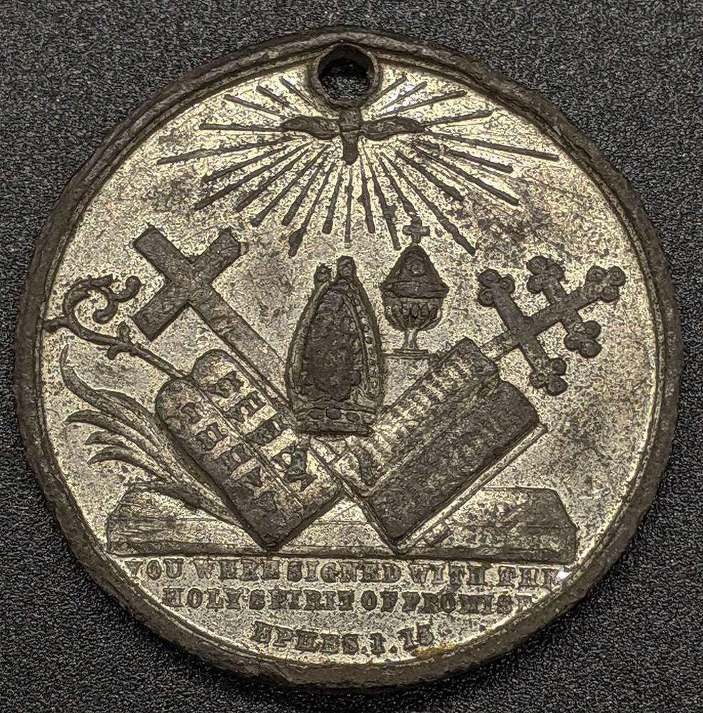 Vintage Confirmation Medal - Holed - No Date