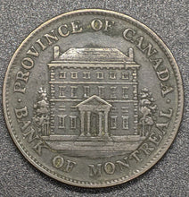 Load image into Gallery viewer, 1844 Province of Canada - Bank of Montreal - Half Penny Token
