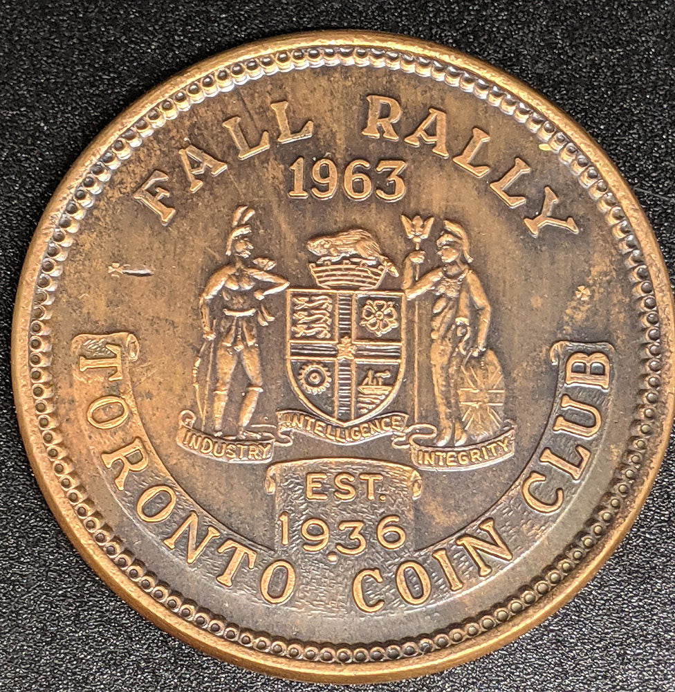 1963 Fall - Toronto Coin Club Copper Tone Medal - The Armouries