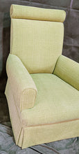Load image into Gallery viewer, Retro - Full Fabric Arm Chair - Soft Green / Yellow
