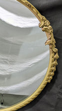 Load image into Gallery viewer, Beautiful Gold Tone Framed Round Mirror - 35.5&quot; Diameter
