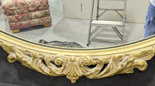 Load image into Gallery viewer, Beautiful Gold Tone Framed Round Mirror - 35.5&quot; Diameter
