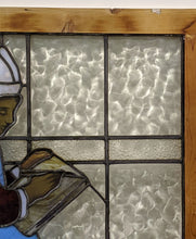 Load image into Gallery viewer, Leaded Glass Window - Amazing Colour - Woman Reading
