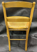 Load image into Gallery viewer, Vintage Pine Side Chair - Wood Frame - Caned Seat, Turned Legs
