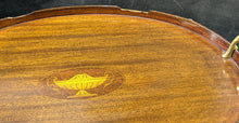Load image into Gallery viewer, Small Oval Side Table with Inlay Detail - Gallery Damage - As Is
