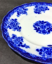 Load image into Gallery viewer, Deep, Flow Blue, Scalloped Edge Dinner Plate

