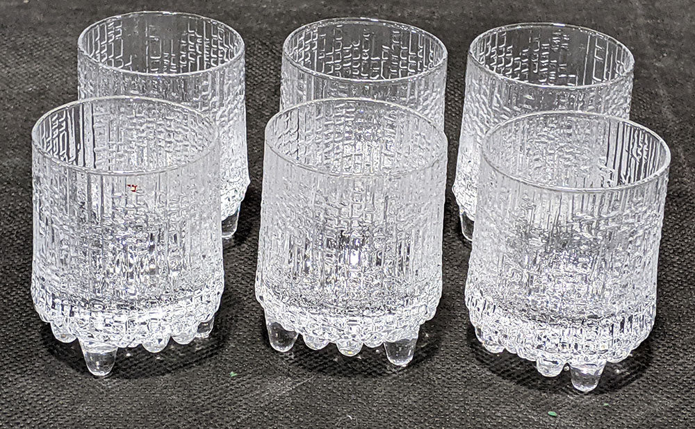 6 Italia Glass Shot Glasses