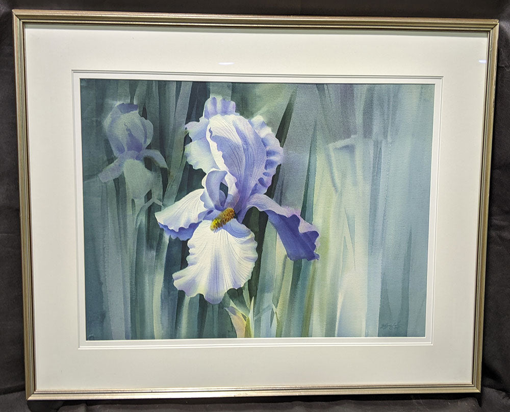 1985 Zoltan Szabo Print - Purple Iris - Framed