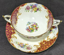 Load image into Gallery viewer, Paragon Bone China - Rockingham - Red - Cream Soup &amp; Saucer
