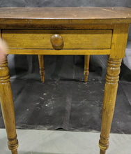 Load image into Gallery viewer, Early Butternut Single Drawer Drop Leaf Table
