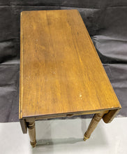 Load image into Gallery viewer, Early Butternut Single Drawer Drop Leaf Table
