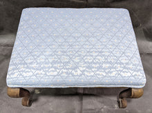 Load image into Gallery viewer, Small, Vintage, Upholstered Top Foot Stool

