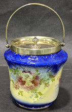 Load image into Gallery viewer, Vintage Biscuit Barrel - S.F. &amp; Co, England - Silver Plate Top

