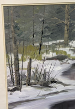 Load image into Gallery viewer, Original Oil &amp; Watercolour, Mixed Media Artwork - First Snow - Signed

