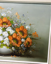 Load image into Gallery viewer, Bright Orange Still Life Painting on Canvas - Orange Bouquet
