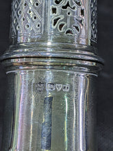 Load image into Gallery viewer, Hallmarked Sterling Silver Muffineer - Thistle Crest - Chester - 1908

