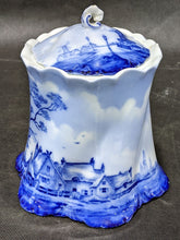 Load image into Gallery viewer, Vintage Delft (Germany) Porcelain Biscuit Barrel
