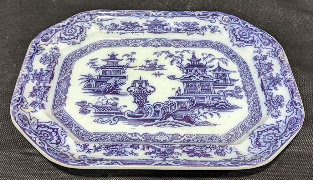Podmore Walker (PW & Co.) Purple Serving Platter - Pearl Stoneware