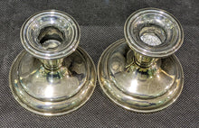 Load image into Gallery viewer, Birks Sterling Silver Weighted Candle Stick Holders
