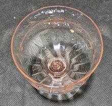 Load image into Gallery viewer, 1950’s Pink Glass Sherbet Cups (5) &amp; Saucer (12) Sets
