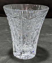 Load image into Gallery viewer, Small Cut Glass Vase - 4.75”
