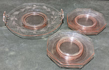 Load image into Gallery viewer, 1950’s Pink Glass Dessert Plate Lot
