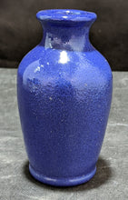Load image into Gallery viewer, Vintage Blue Pottery Bottle / Vase - Marked Ronuk
