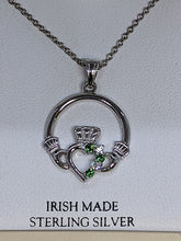 Load image into Gallery viewer, Sterling Silver Claddagh Pendant - May - By ShanOre Silver
