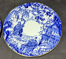 Load image into Gallery viewer, 4 Royal Crown Derby Blue Mikado 9&quot; Dinner Luncheon Plates
