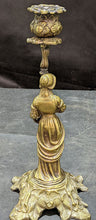 Load image into Gallery viewer, Pair of Figural Brass Candle Holders
