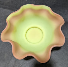 Load image into Gallery viewer, Burmese Ware Sunset Glass Ruffled Bowl

