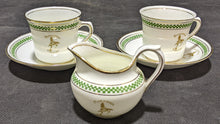 Load image into Gallery viewer, Royal Albert Bone China – Demitasse Cups &amp; Saucer Set &amp; Creamer – Piccadilly
