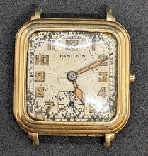 Load image into Gallery viewer, Vintage 14 Kt Gold Filled HAMILTON Watch Co. - Mvmt 987 - Parts Only
