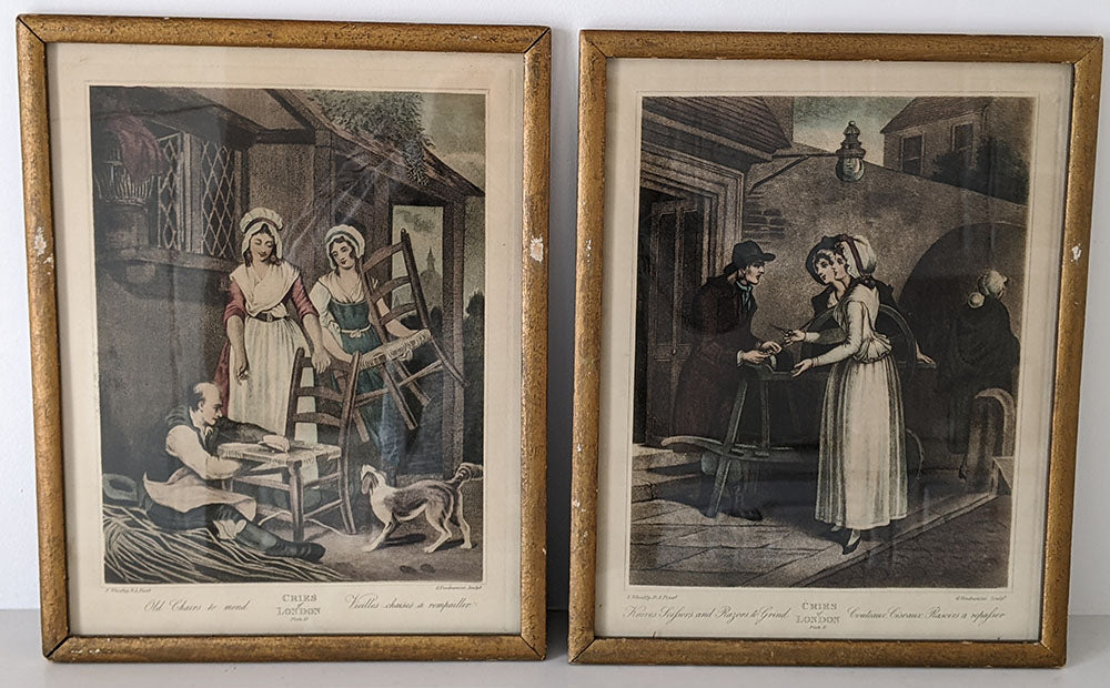 2 Framed Cries of London Prints - F. Wheatley Artist