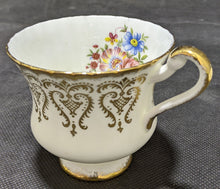 Load image into Gallery viewer, Paragon Tea Cup &amp; Saucer White, Floral &amp; Gold

