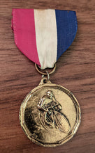 Load image into Gallery viewer, Vintage Cycling Medal On Ribbon &amp; Sports Illustrated 40th Anniversary Issue
