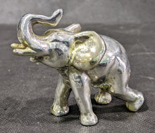 Load image into Gallery viewer, Small Sterling Silver Standing Elephant Figurine - Trunk Up
