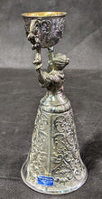 Load image into Gallery viewer, Vintage German Figural Silver Tone Bridal Wedding Chalice - Pink Crystal
