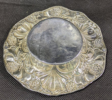 Load image into Gallery viewer, Sterling Silver, Wide Floral Rim Nut Bowl
