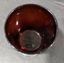 Load image into Gallery viewer, 8 LUMINCARC - France - Cranberry to Clear Pedestal Glasses
