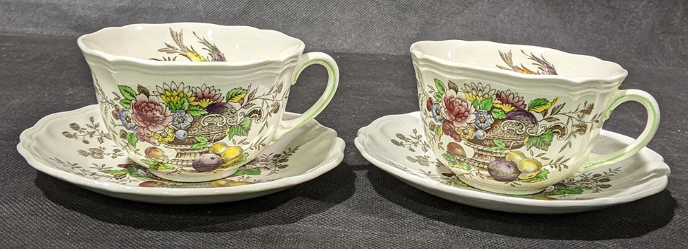 2 x Oversized ROYAL DOULTON Hampshire Cups & Saucers