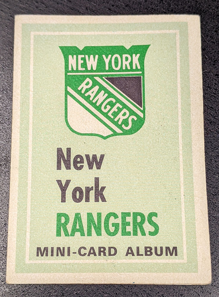 1969 OPC New York Rangers Mini-Card Album - No Stickers - Ratelle