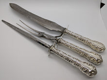 Load image into Gallery viewer, Vintage Sterling Silver Handled Louis XV Carving Set
