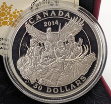 Load image into Gallery viewer, 2009 Canada $30 Silver Coin - National Aboriginal Veterans Monument - RCM
