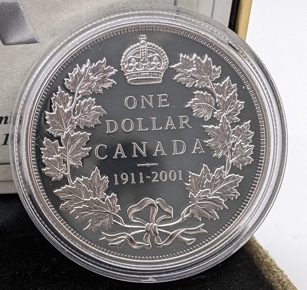 2001 - 1911 Canada Proof Silver Dollar Coin by RCM